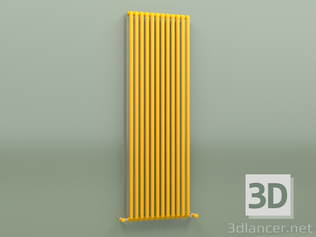 modèle 3D Radiateur SAX (H 1500 12 EL, jaune melon - RAL 1028) - preview