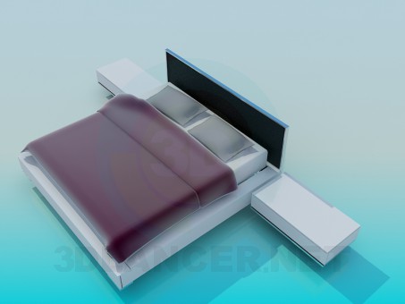 3d модель Кровать – превью 3d модель Кровать – превью