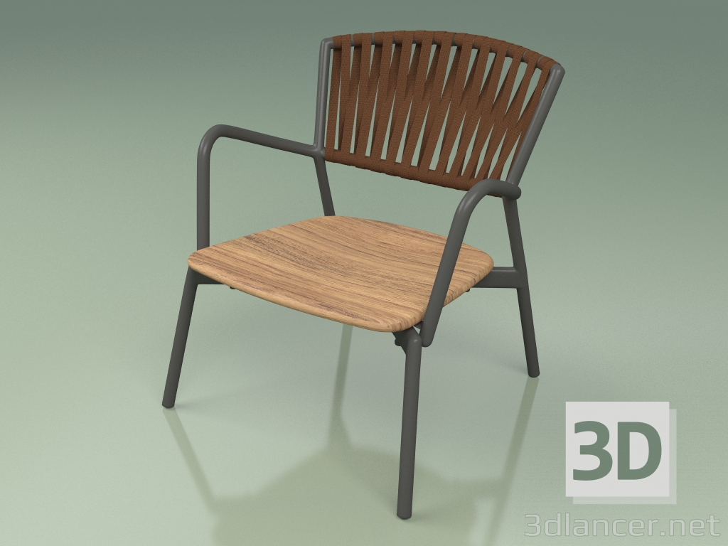 modèle 3D Chaise 127 (Ceinture Marron) - preview