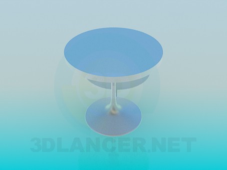 3d model Metal round table - preview