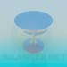 3d модель Металлический круглый столик – превью