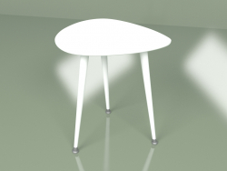 Tavolino Drop monocromatico (bianco)