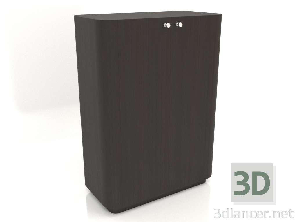 modèle 3D Armoire TM 031 (760x400x1050, bois brun foncé) - preview
