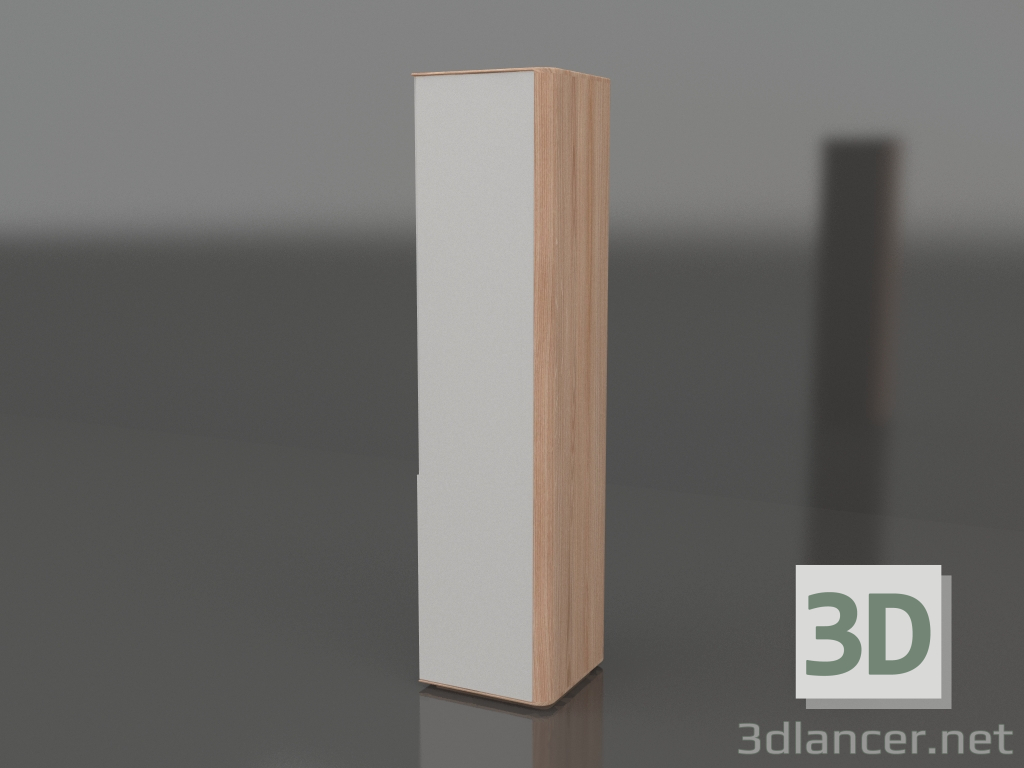3d model Right wardrobe module Ena with shelves narrow - preview