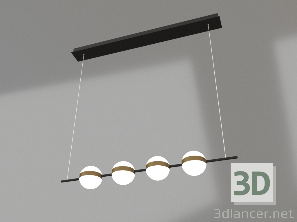3d model Pendant chandelier (7161) - preview