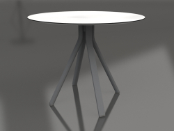 Round dining table on column leg Ø90 (Anthracite)