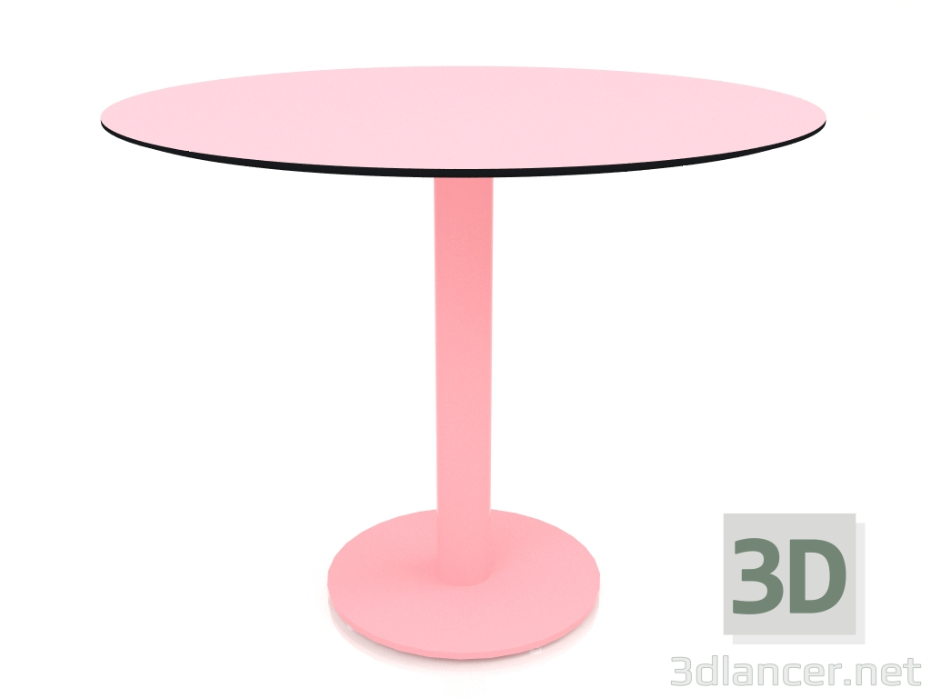 3D modeli Sütun ayaklı yemek masası Ø90 (Pembe) - önizleme