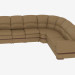 3d model Corner Sofa Leather Sofa - preview