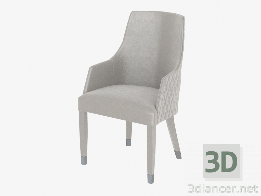 3d model Armchair with combined upholstery BYRON - preview