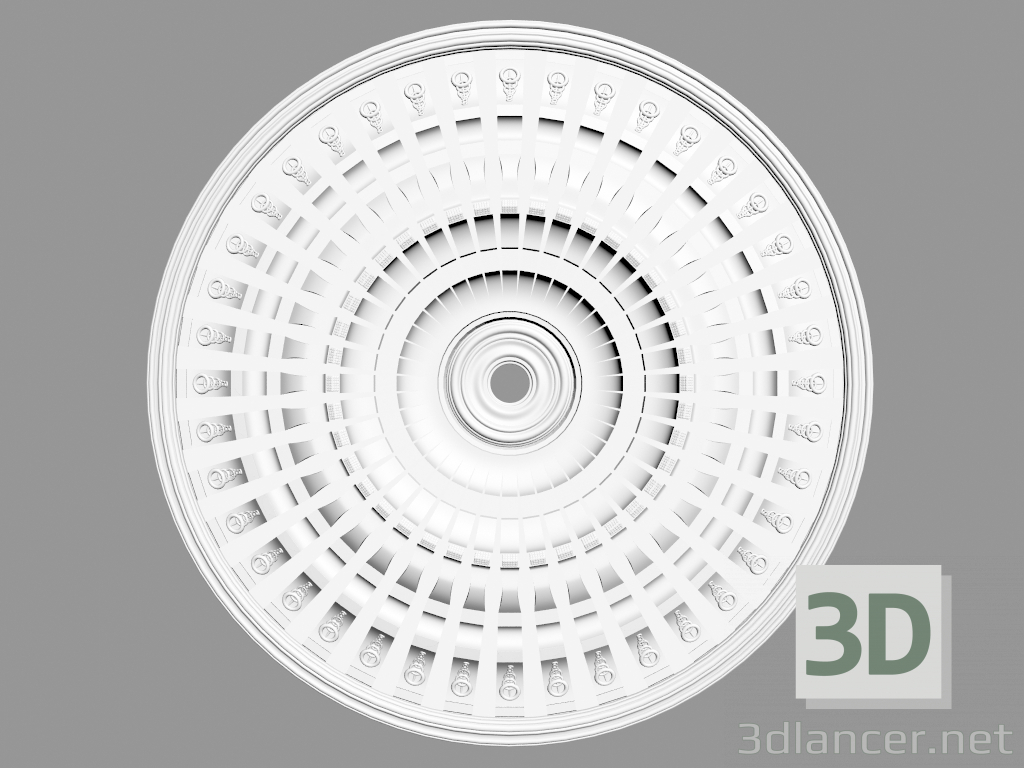 modello 3D Uscita a soffitto (P54) - anteprima
