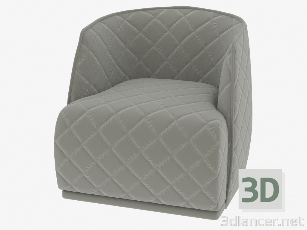 3d model Armchair upholstered - preview
