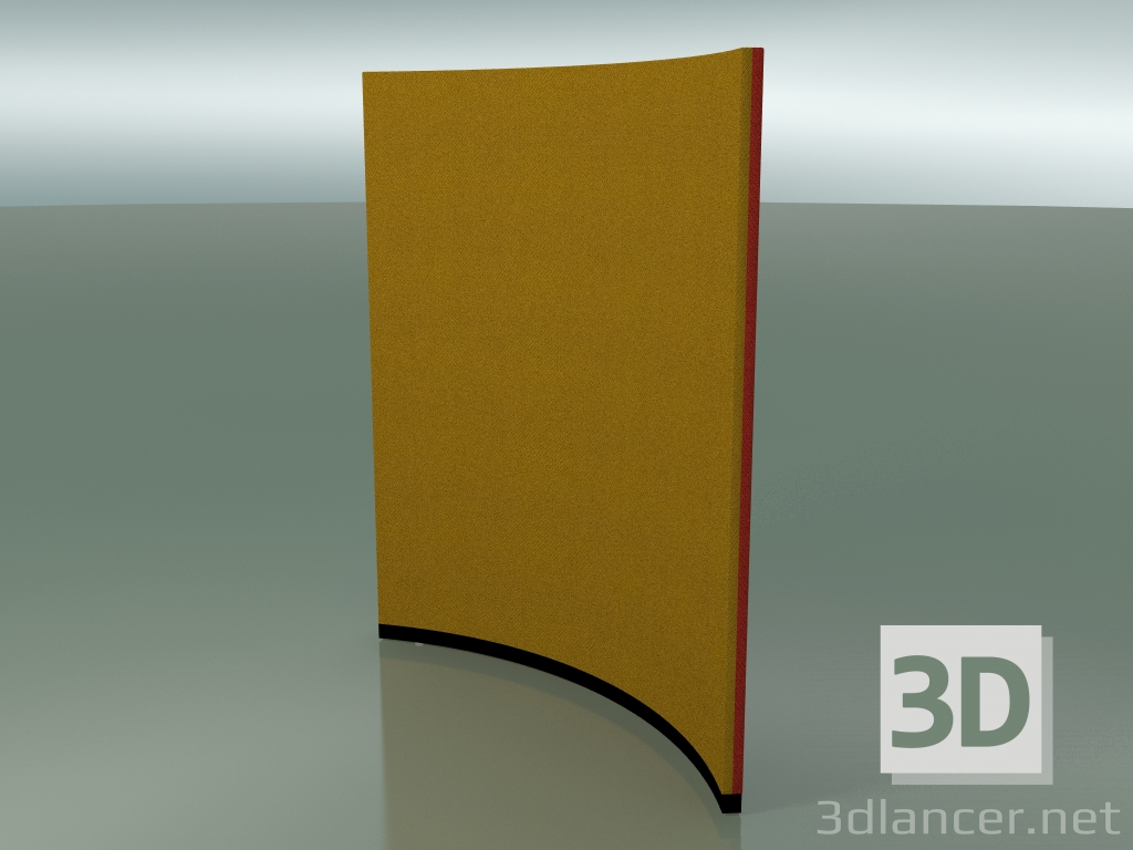 3d model Curved panel 6405 (132.5 cm, 72 °, D 100 cm, two-tone) - preview