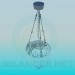 3d model Chandelier with hrustalnymi balls - preview