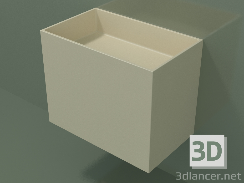 modèle 3D Lavabo suspendu (02UN33101, Bone C39, L 60, P 36, H 48 cm) - preview