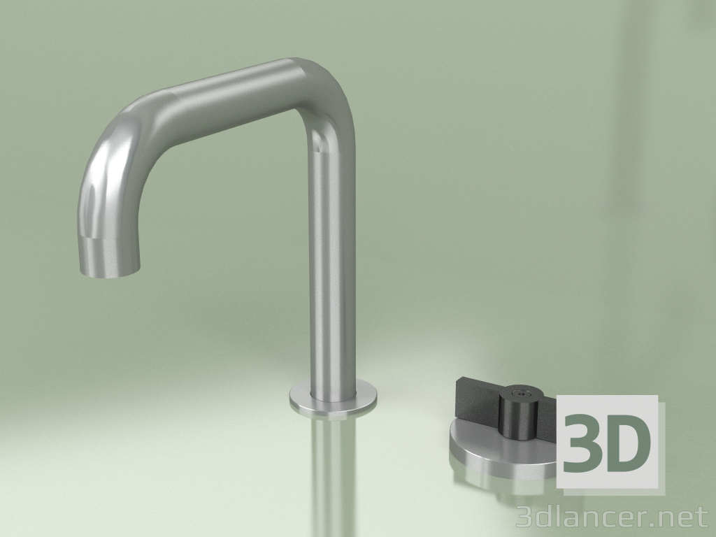 3d model 2-hole hydro-progressive mixer with swivel spout (19 31, AS-ON) - preview