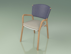 Sandalye 061 (Mavi, Poliüretan Reçine Gri)