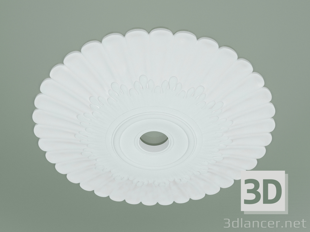 3d model Rosette with ornament RW003 - preview