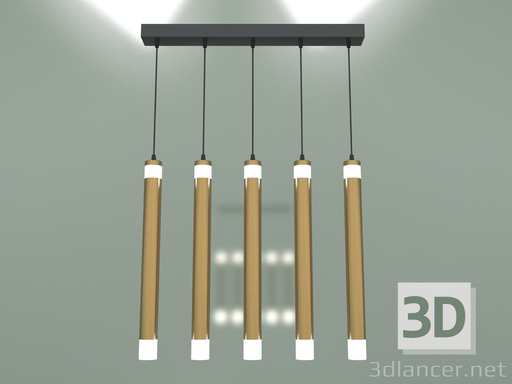 modello 3D Lampada a sospensione 50133-5 LED (bronzo) - anteprima