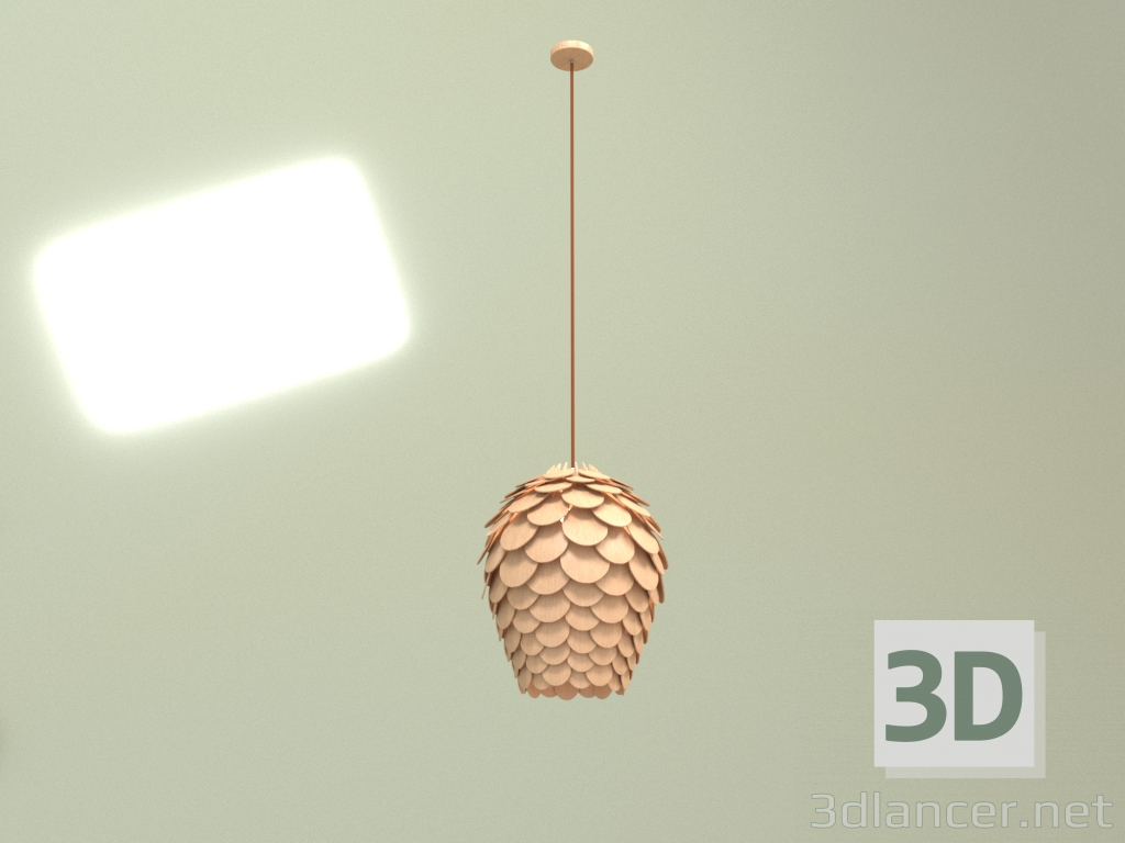modello 3D Lampada a sospensione Abete Cono diametro 40 - anteprima