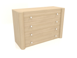 Chest of drawers TM 021 (1210x480x810, wood white)
