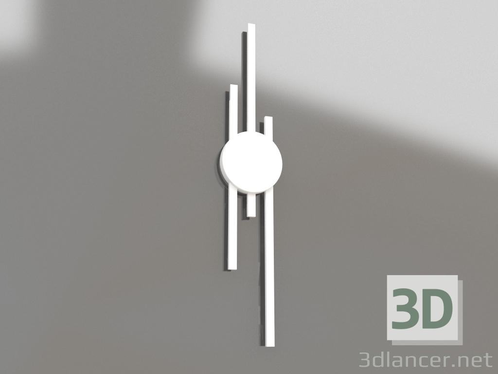 modello 3D Lampada da parete Lauryn bianco (08428-603,01) - anteprima