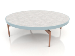 Round coffee table Ø120 (Blue grey, DEKTON Kreta)