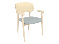 Mild chair with a wooden back