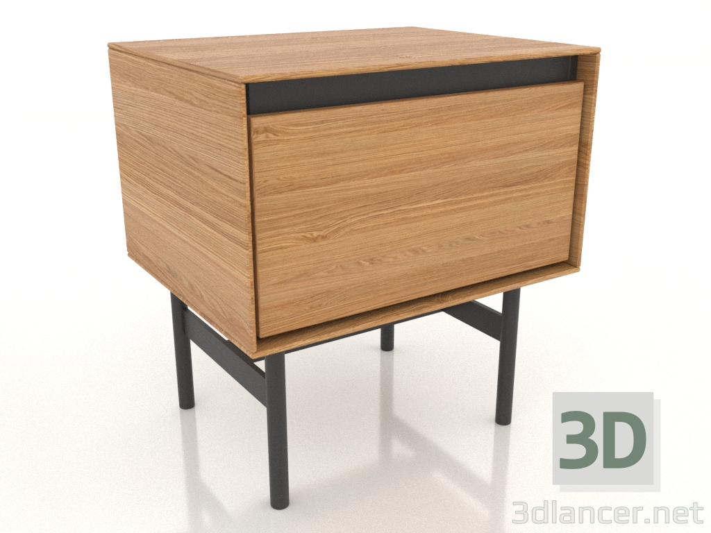 3D modeli Başucu sehpası STAND 500 mm (doğal meşe) - önizleme