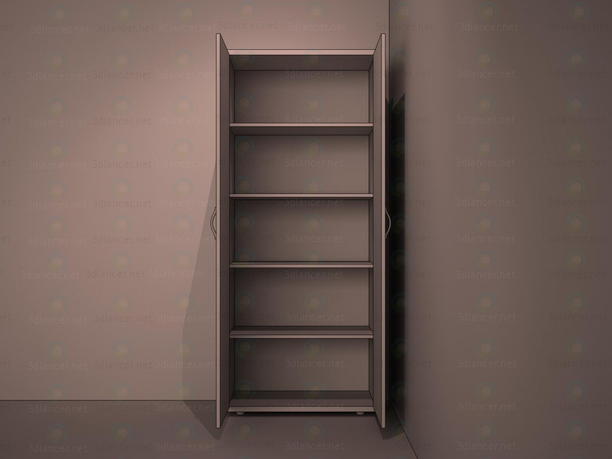 3d The cupboard under the documents model buy - render 3d The cupboard under the documents model buy - render