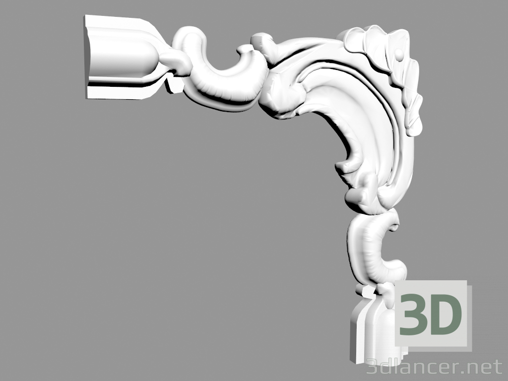 3D Modell Eckelement CF612 - Vorschau