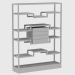3d model Rack with curbstone LIBRERIA ETRURIA CASSETTI Y736 (150Х40ХН202) - preview