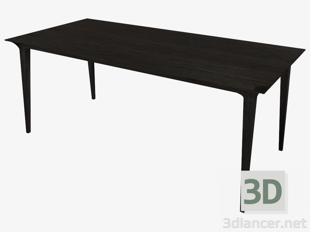 3d model Dining table (gray stained ash 90x180) - preview
