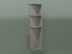 Vertical shelf (90U19004, Clay C37, L 24, P 12, H 96 cm)