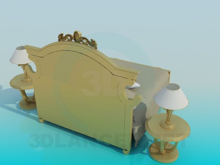 3d model Bed - preview 3d model Bed - preview
