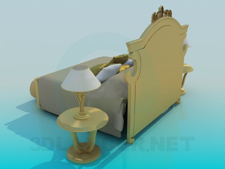 3d model Bed - preview 3d model Bed - preview