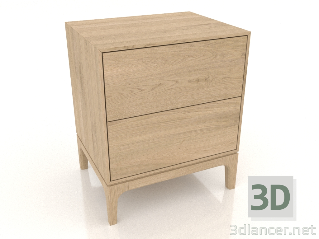 3d model Mesita de noche FARGO 2 cajones (roble aclarado) - vista previa 3d model Mesita de noche FARGO 2 cajones (roble aclarado) - vista previa