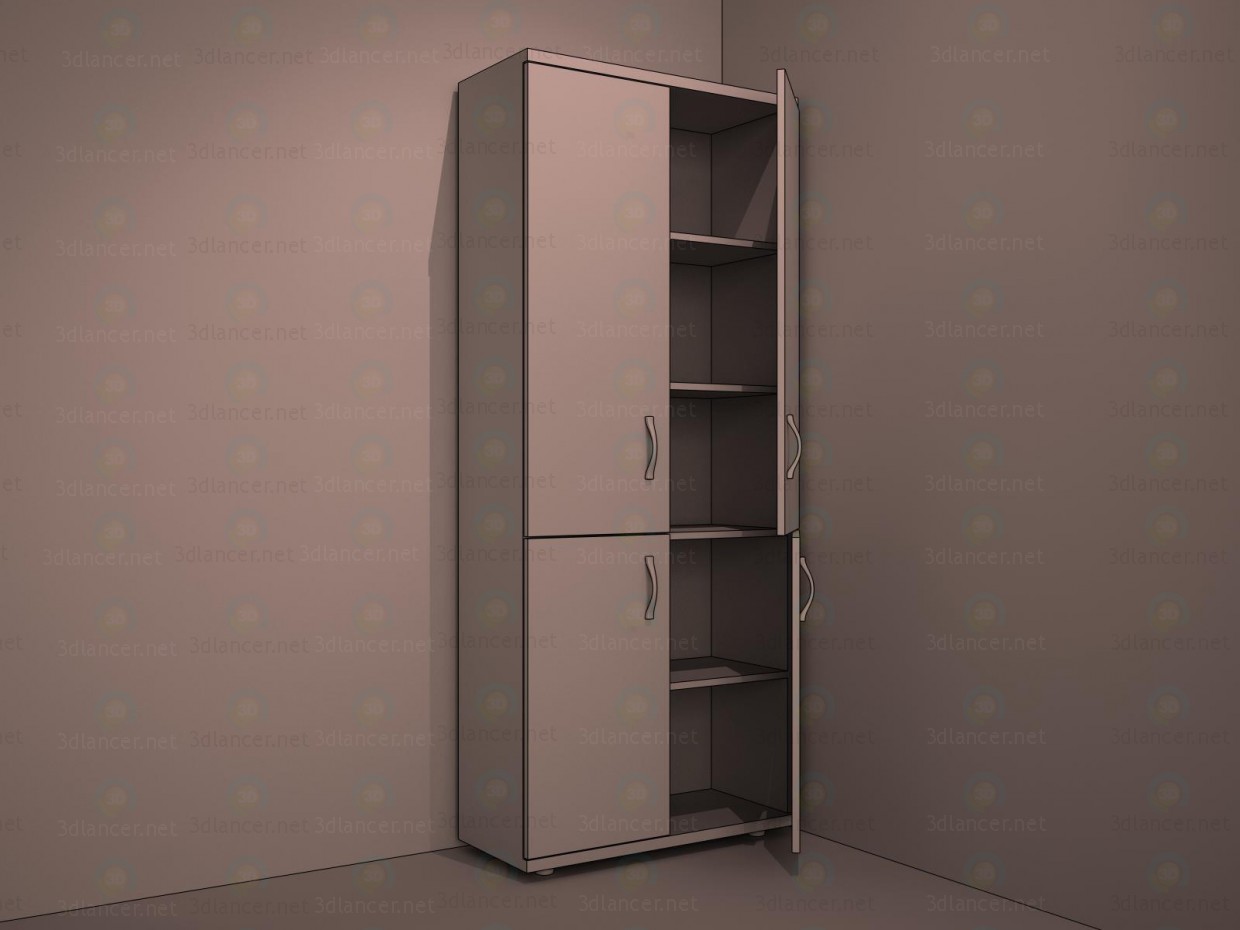3d Шкаф под документы 2 модель купить - ракурс 3d Шкаф под документы 2 модель купить - ракурс