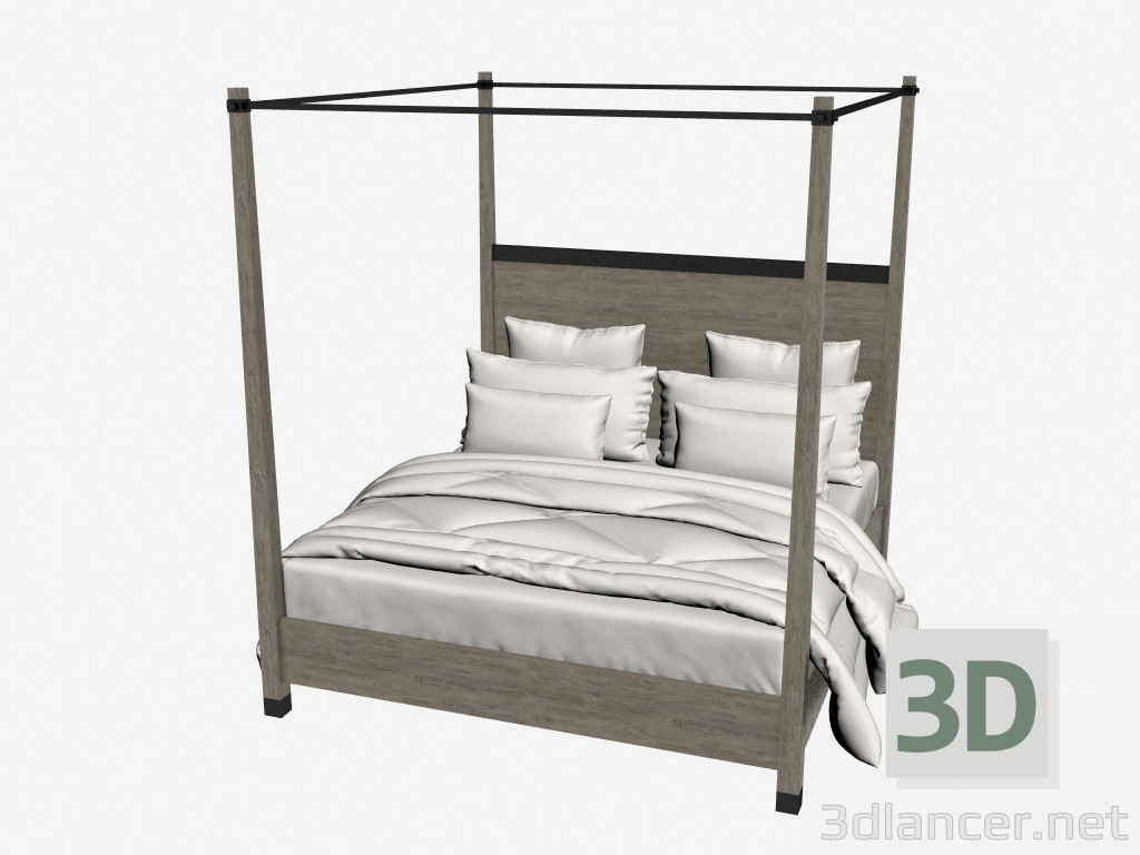 3D Modell Bett METROPOLITAN KING (LA143F01) - Vorschau