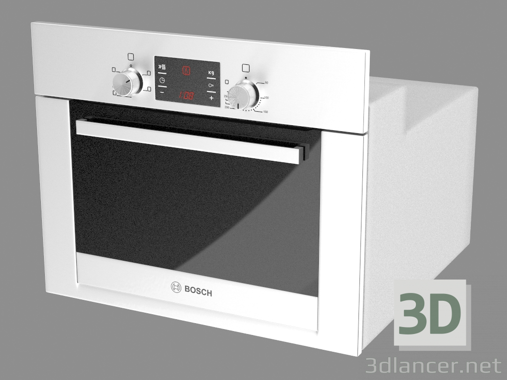 3D Modell Eingebauter Ofen HBC53B550A (60 cm) - Vorschau