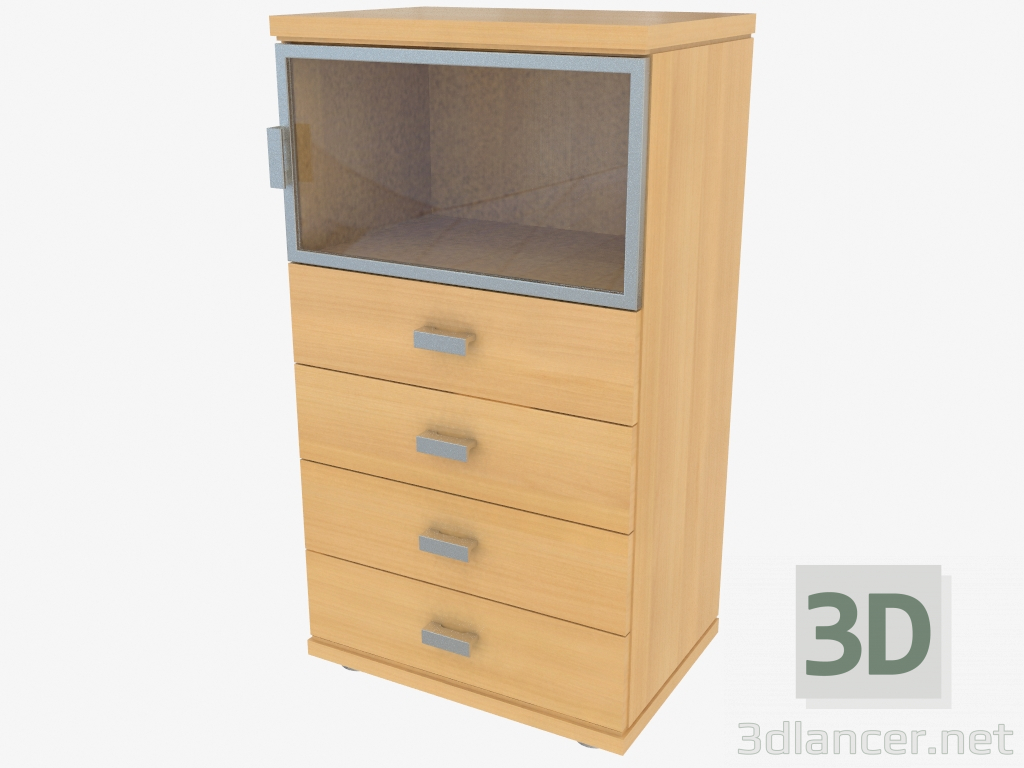 3d model Chest narrow (490-38) - preview