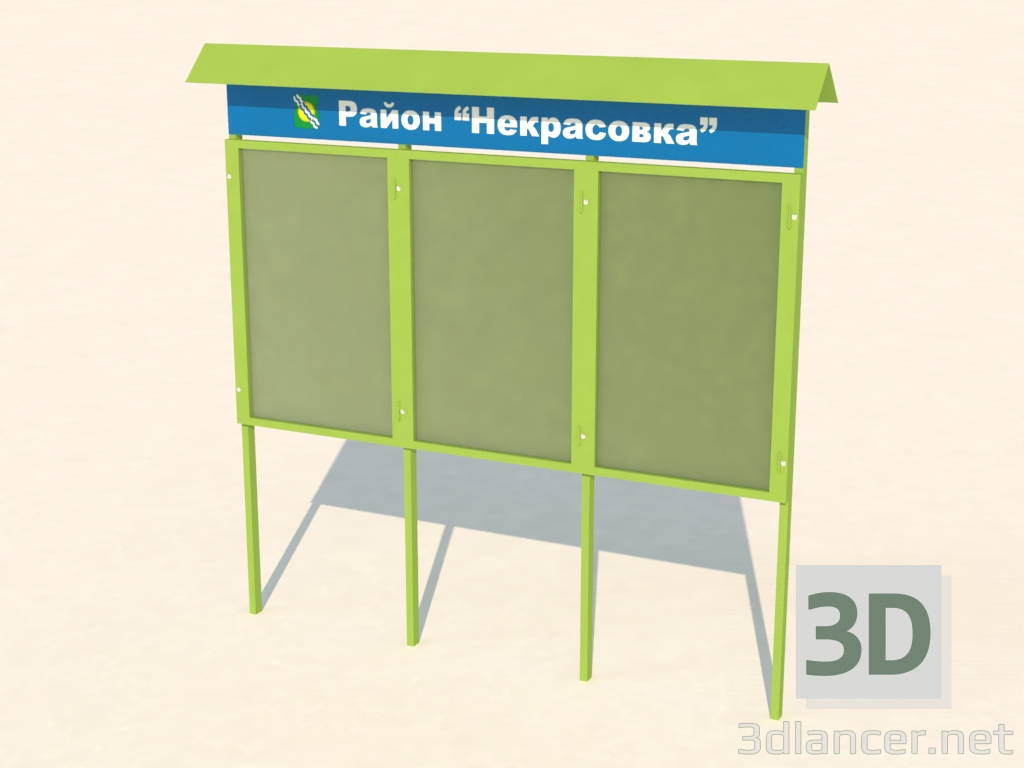 3d model Information stand (9033) - preview