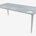 modèle 3D Table à manger (frêne laqué blanc 90x180) - preview