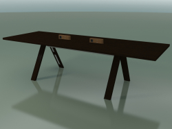 Tavolo con piano da ufficio 5031 (H 74 - 280 x 98 cm, wengè, composizione 1)