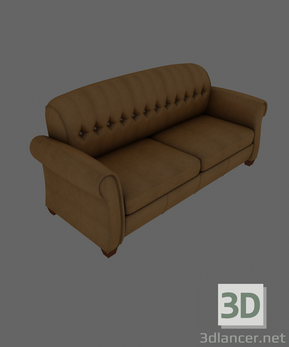 3d модель диван – превью