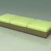 3d model Módulo de sofá 001 (3D Net Olive) - vista previa