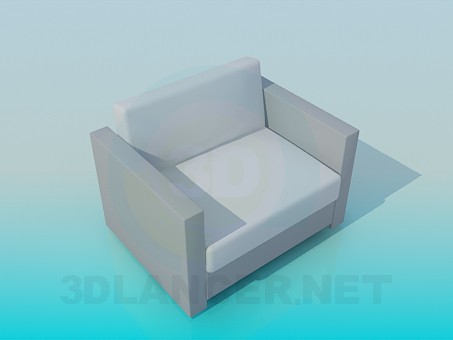 modelo 3D El sillón habitual - escuchar modelo 3D El sillón habitual - escuchar