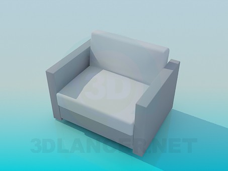 modelo 3D El sillón habitual - escuchar modelo 3D El sillón habitual - escuchar