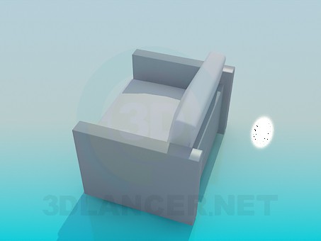 modelo 3D El sillón habitual - escuchar modelo 3D El sillón habitual - escuchar