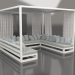 modèle 3D Canapé avec rideaux (Gris Agate) - preview