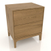 modèle 3D Table de chevet FARGO 2 tiroirs (chêne naturel) - preview